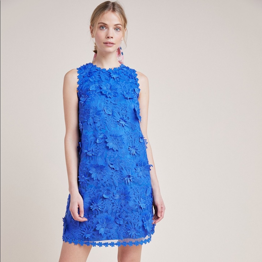 🆕 ANTHROPOLOGIE Eri + Ali Daisy Lace Shift Dress
